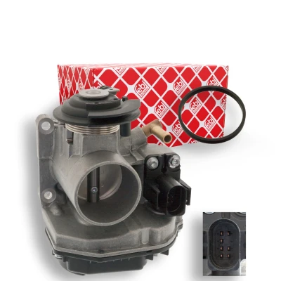 Imagem de FEBI BILSTEIN 103834 Corpo de Borboleta com junta VOLKSWAGEN: Polo III Hatchback, GOLF 3, Variant, SEAT: Ibiza 2