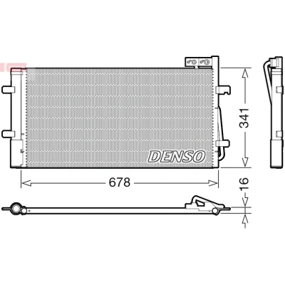 Imagem de DENSO DCN02035 Condensador com secador R134a