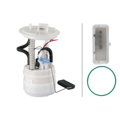 Imagem de HELLA 8TF 358 106 981 Unidade de alimentação combustível com junta, sensor nível regulador pressão elétrico