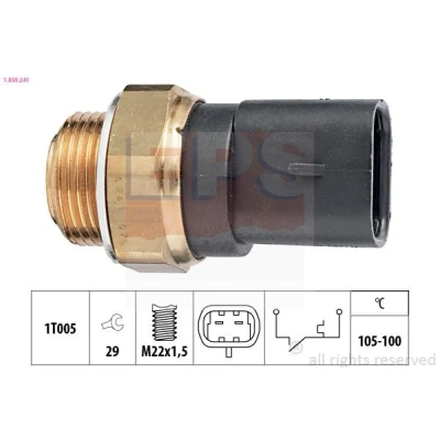 Imagem de Interruptor de temperatura, ventilador do radiador EPS 1.850.241