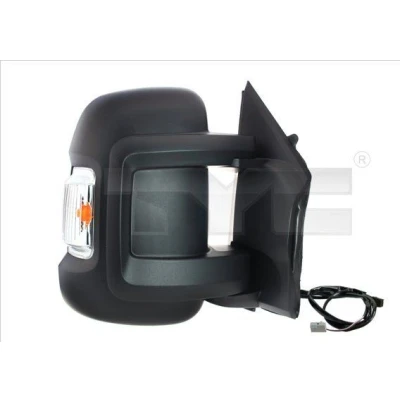 Imagem de espelho retrovisor Tyc 309 0178 esquerda para regulação eléctrica dos espelhos, convexo, aquecível, com sensor de temeperatura, Braço do curto