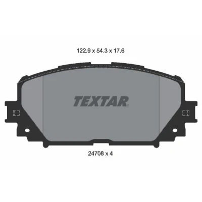 Imagem de TEXTAR 2470801 Jogo de pastilhas para travão disco não preparado indicador aviso desgaste TOYOTA: Yaris III Hatchback