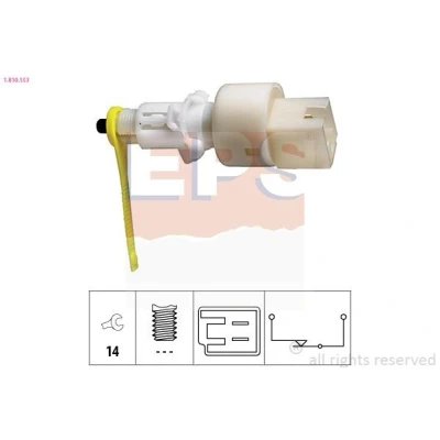 Imagem de EPS 1.810.153 Interruptor de luz stop mecânico Made in Italy OE Equivalent FIAT: Punto II Hatchback