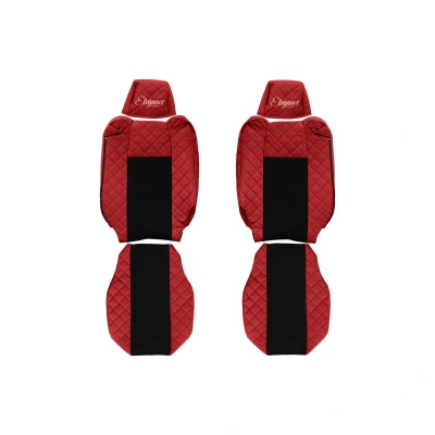 Imagem de F CORE Elegance FX19 RED Capa para banco de automóvel Vermelho Estampado Couro artificial à frente