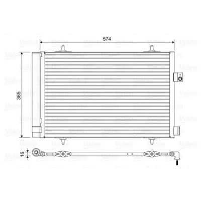 Imagem de VALEO 814420 Condensador com secador Alumínio 365 R 134a PEUGEOT: 508 I Sedan, SW, CITROËN: C5 III Carrinha