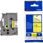 Imagem de Fita Laminada Brother TZE S641 Preta sobre Amarelo 1,8 cm TZ Resistente