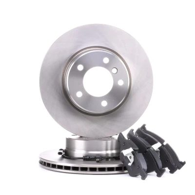 Imagem de MAPCO 47875 Kit de travões Eixo dianteiro ventilado com chapa anti ruído excl. contacto aviso desgaste BMW: 5 Sedan, Touring