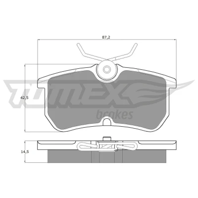 Imagem de TOMEX brakes TX 12 18 Jogo de pastilhas para travão disco Eixo traseiro FORD: FIESTA 6, Focus Mk1 Hatchback, Carrinha