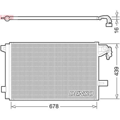 Imagem de DENSO DCN32063 Condensador com secador R 134a