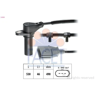 Imagem de FACET 9.0504 Gerador de Impulsos Made in Italy OE Equivalent VOLKSWAGEN: Golf 4, 4 Variant, Sharan I, SEAT: Ibiza 3, Leon I Hatchback