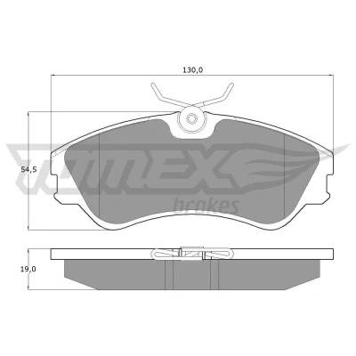 Imagem de TOMEX brakes TX 10 65 Jogo de pastilhas para travão disco Eixo dianteiro VOLKSWAGEN: Transporter 4 Bus,