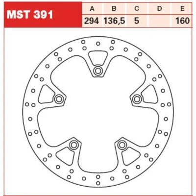 Imagem de TRW MST391 Disco de travão 294 5