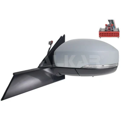 Imagem de Espelho retrovisor Alkar 9039081 esquerda com subcapa elétrico aquecível, sensor de temeperatura, convexo para veículo volante à