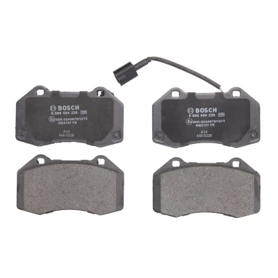 Imagem de BOSCH 0 986 494 228 Jogo de pastilhas para travão disco Baixo teor metálico com sensor desgaste integrado chapa anti ruído