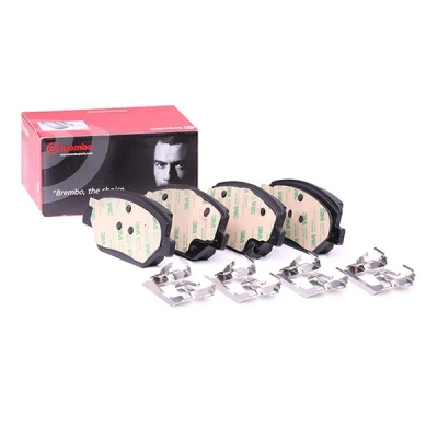 Imagem de BREMBO P 07 007 Jogo de pastilhas para travão disco com avisador sonoro desgaste chapa anti ruído acessórios