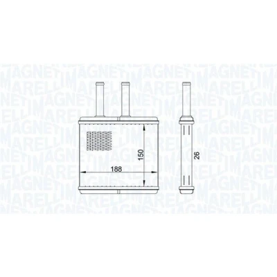 Imagem de MAGNETI MARELLI 350218437000 Radiador Quente