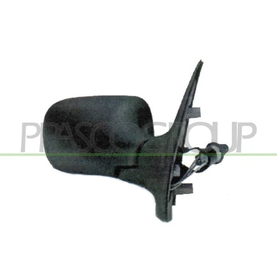 Imagem de Espelho retrovisor Prasco FT1327123 à direita preto manual ajustável pelo interior, ajuste: por cabo de aço, convexo FIAT: Punto I Hatchback