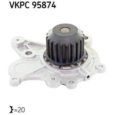 Imagem de SKF VKPC 95874 Bomba de água 20 com juntas Metal para accionamento da correia dentada HYUNDAI: SANTA FE 2, Tucson, Elantra III Sedan