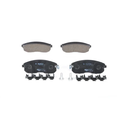 Imagem de BOSCH 0 986 494 277 Jogo de pastilhas para travão disco Baixo teor metálico com avisador sonoro desgaste NISSAN: Tiida Hatchback