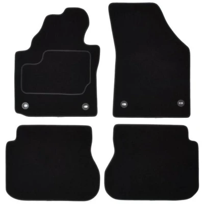 Imagem de MAMMOOTH A041 VW35 PRM 01 Conjunto de tapete chão Têxtil à frente e atrás 4 preto VOLKSWAGEN: Caddy 3