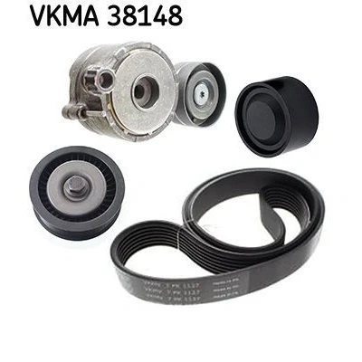Imagem de SKF VKMA 38148 Jogo de correias trapezoidais estriadas MERCEDES BENZ: Classe S Sedan, E Coupe, Sedan