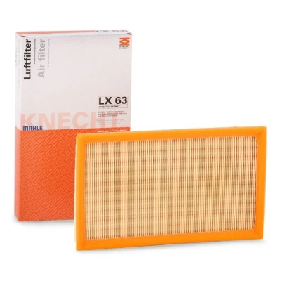 Imagem de MAHLE ORIGINAL LX 63 Filtro de ar 42,3 184 308,0, 308,0 Cartucho filtrante PORSCHE: 944 Coupe, 924 VOLKSWAGEN: Corrado
