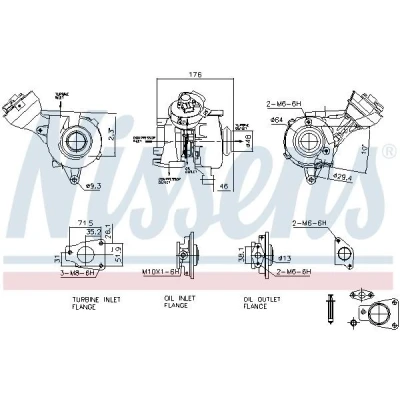 Imagem de NISSENS 93482 Turbocompressor accionado pelos gases de escape pneumático sem colector PEUGEOT: Expert II Van
