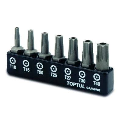 Imagem de TOPTUL GAAV0703 Kit de bits aparafusamento no suporte plástico 7