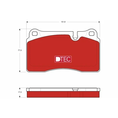Imagem de TRW DTEC COTEC GDB1743DTE Jogo de pastilhas para travão disco preparado indicador aviso desgaste LAND ROVER: Range Rover Sport