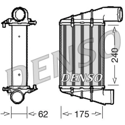 Imagem de DENSO DIT02001 Intercooler Alumínio 240x175x62 VOLKSWAGEN: Passat B5 GP Variant, Sedan, AUDI: A4 Avant, A6 C5 Avant