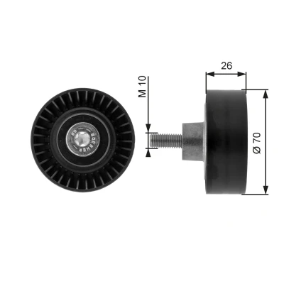 Imagem de GATES FleetRunner Micro V Kit T36163 Polia de Desvio BMW: 3 Touring, Sedan