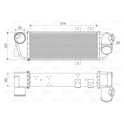 Imagem de VALEO 818333 Intercooler sem válvula de recirculação dos gases escape