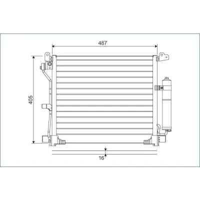 Imagem de VALEO 822579 Condensador com secador Alumínio 405 NISSAN: Juke