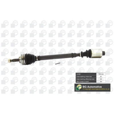 Imagem de BGA DS7320RA Veio de transmissão Eixo dianteiro, lado direito 733, 733 RENAULT: CLIO 2, Kangoo I Express,