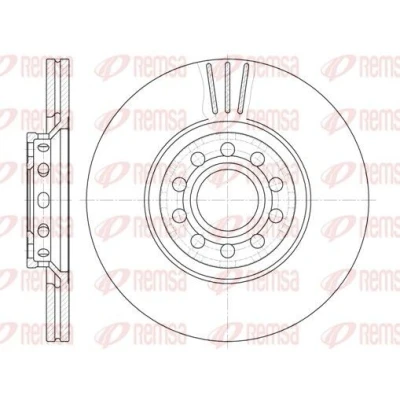 Imagem de REMSA 6596.10 Disco de travão Eixo dianteiro 312, 312 25 10 ventilado AUDI: A4 B6 Avant, Sedan, B7 VOLKSWAGEN: Passat B5 GP Sedan