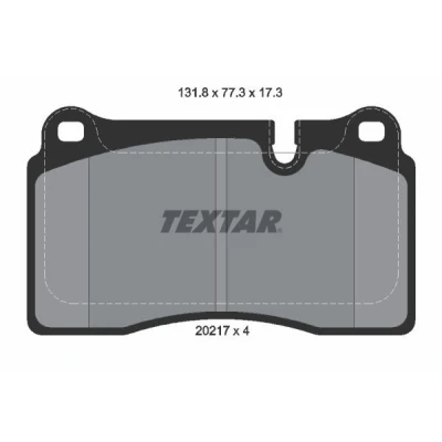 Imagem de TEXTAR 2021701 Jogo de pastilhas para travão disco preparado indicador aviso desgaste LAND ROVER: Range Rover Sport