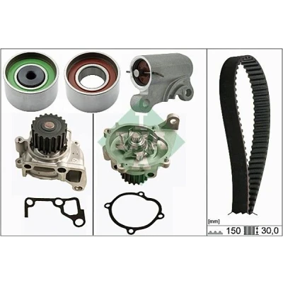 Imagem de INA 530 0519 30 bomba de Água + Kit Correia Distribuição com água MAZDA: 6 Sedan, 5, Hatchback