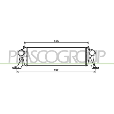 Imagem de PRASCO FT929N002 Intercooler IVECO: Daily 6 Pritsche/Fahrgestell,