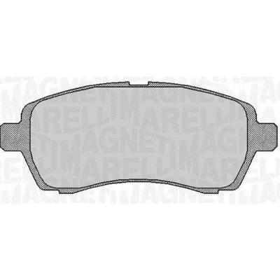 Imagem de MAGNETI MARELLI 363916060254 Jogo de pastilhas para travão disco FORD: FIESTA 6, 6 Van, KA+ Hatchback, DAIHATSU: Sirion II