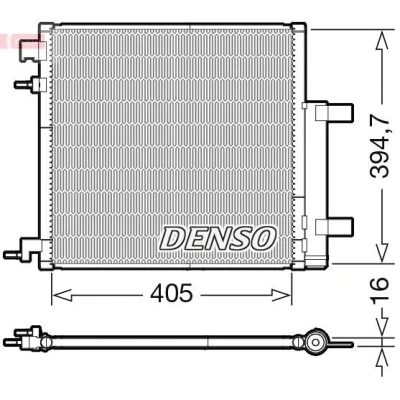 Imagem de DENSO DCN15006 Condensador com secador R 134a CHEVROLET: Spark