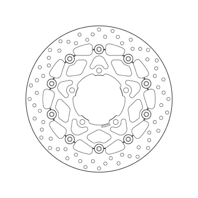 Imagem de BREMBO disco de travão Serie Oro à frente 310mm 5mm 5 perfurado, duas peças, flutuante 78B40864 Discos