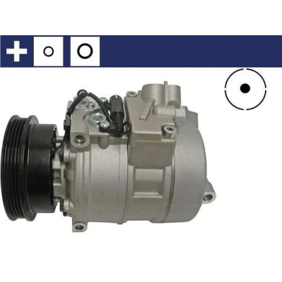 Imagem de MAHLE ORIGINAL ACP 159 000S Compressor 7SBU16C 12 PAG 46 R 134a com retentor BMW: 5 Sedan, Touring