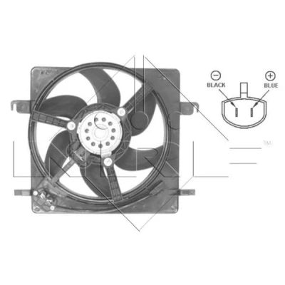 Imagem de NRF 47037 ventilador de radiador 335 12 250 com estrutura do (caixilho), resistência carga FORD: KA Hatchback
