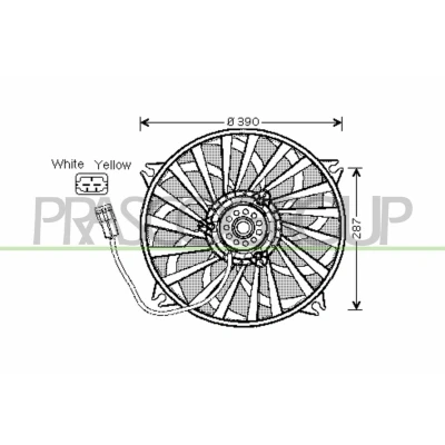 Imagem de PRASCO CI520F001 Ventilador de Radiador 390 460