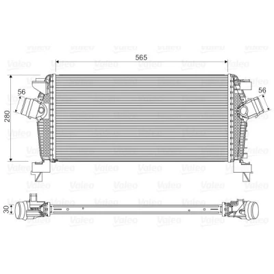 Imagem de VALEO 818565 Intercooler sem válvula de recirculação dos gases escape