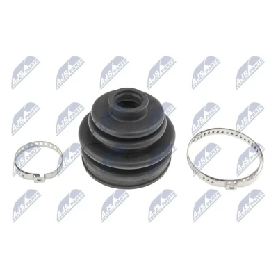 Imagem de NTY NOP 027 Fole de Transmissão Eixo dianteiro, do lado da roda com braçadeiras TOYOTA: Corolla VII Compact, VI Liftback, Compact
