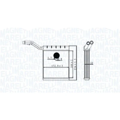Imagem de MAGNETI MARELLI 350218480000 Radiador Quente FORD: S Max Mk1