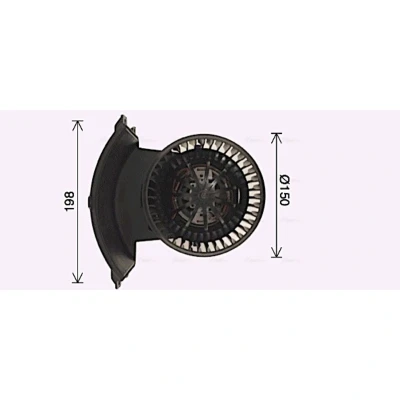 Imagem de PRASCO VN8411 Motor eléctrico, ventilador do habitáculo 12