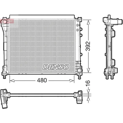 Imagem de Radiador, arrefecimento do motor DENSO DRM09006