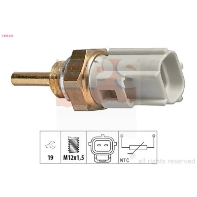 Imagem de EPS 1.830.323 Sensor da Temperatura do Líquido de Refrigeração Made in Italy OE Equivalent TOYOTA: Corolla IX Station Wagon, Hatchback
